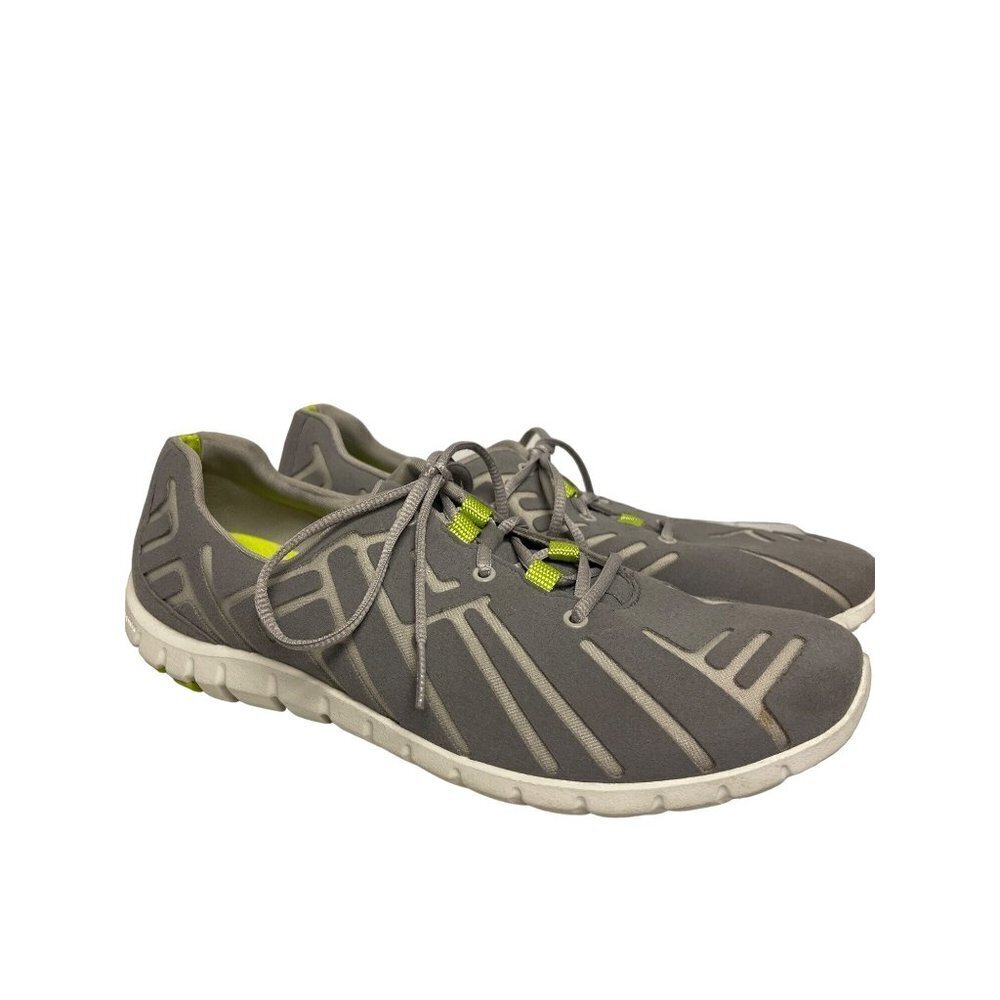 Rockport V79886 Truwalk Zero Welded Grey Lace Sneaker Shoes Size 8.5